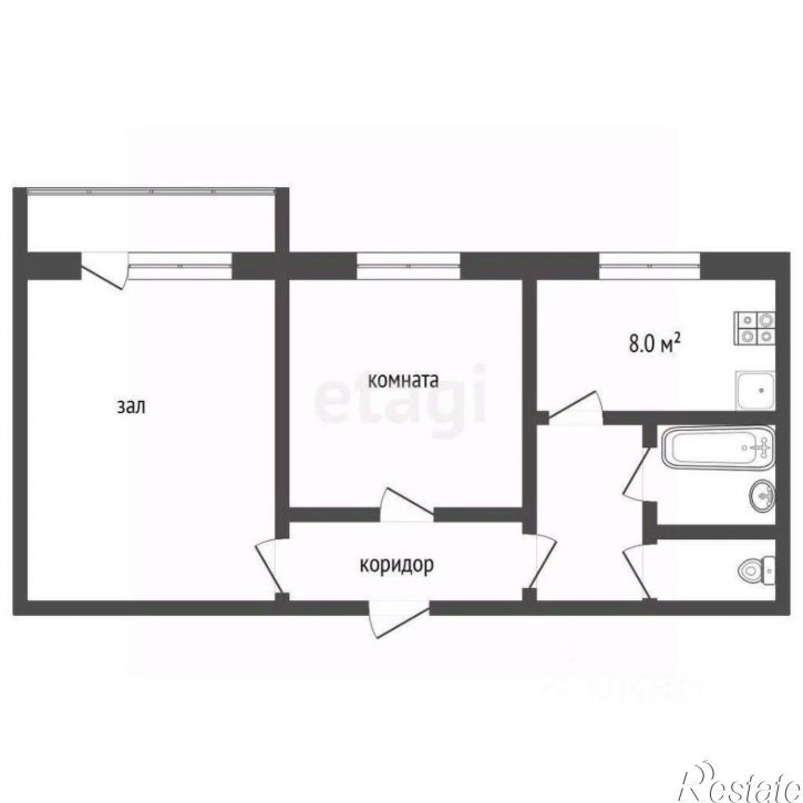 2-комн квартира бульвар Победы, 1,  д. 1