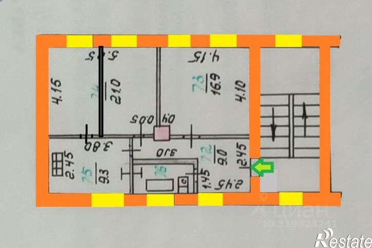 3-комн квартира ул Комсомольская, 85,  д. 85