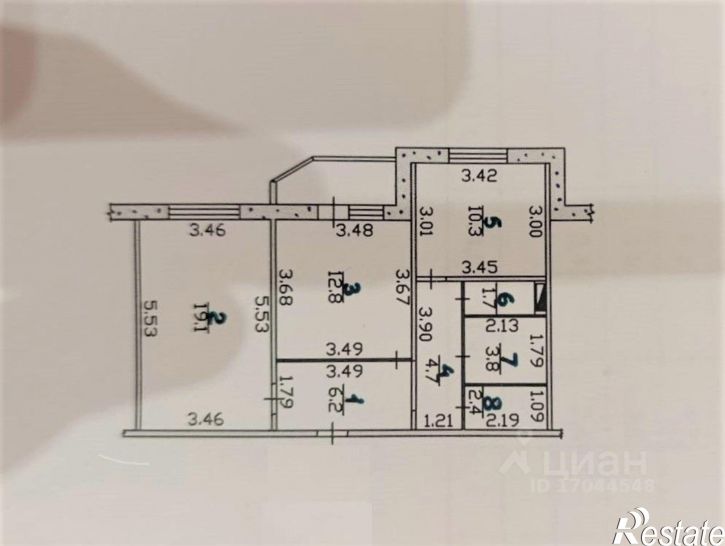 2-комн квартира улица Картукова, 4,  д. 4