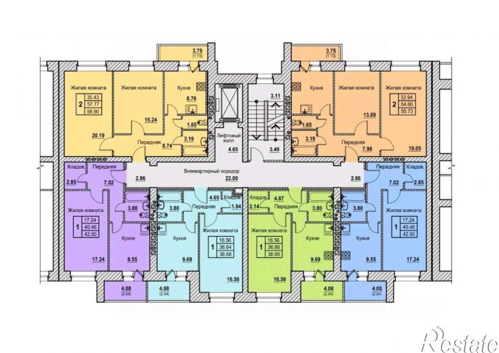 2-комн квартира ул Космонавтов, 15,  д. 15