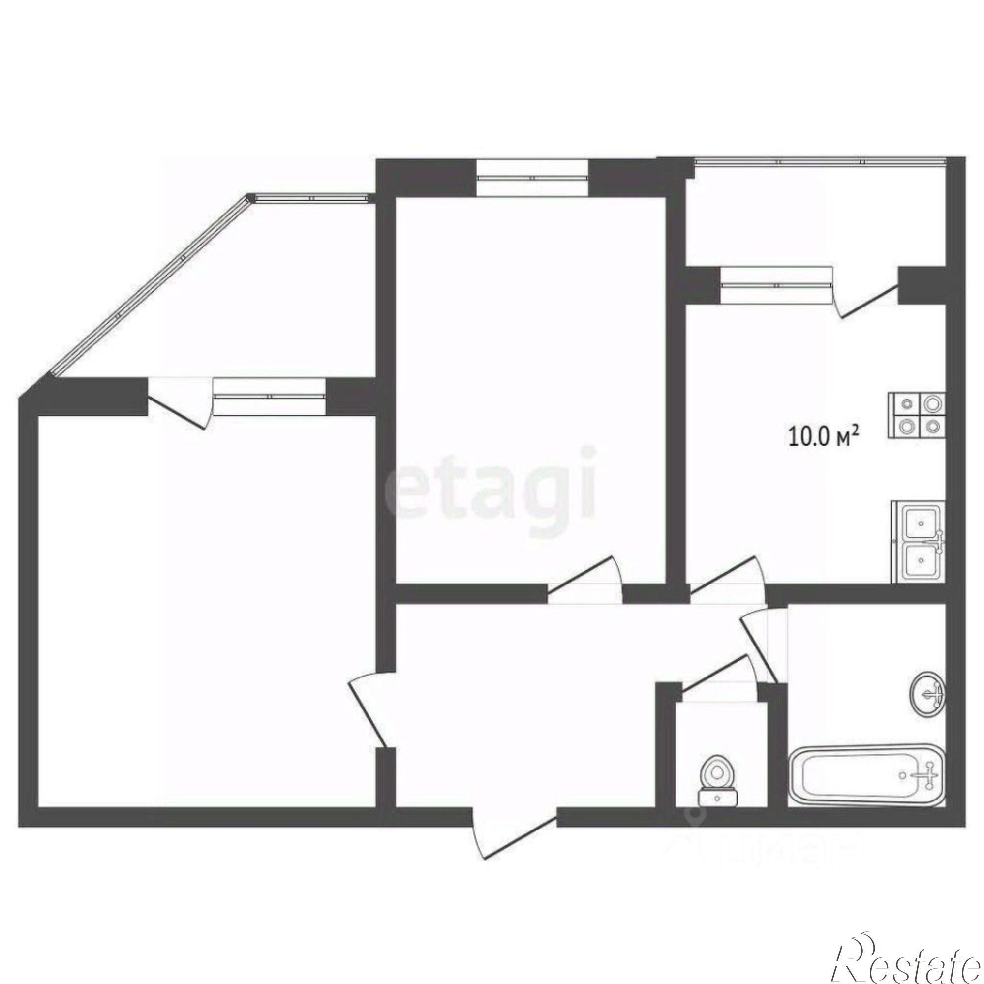 Купить квартиру за 5 990 000 рублей на ул Раздольная, 27а