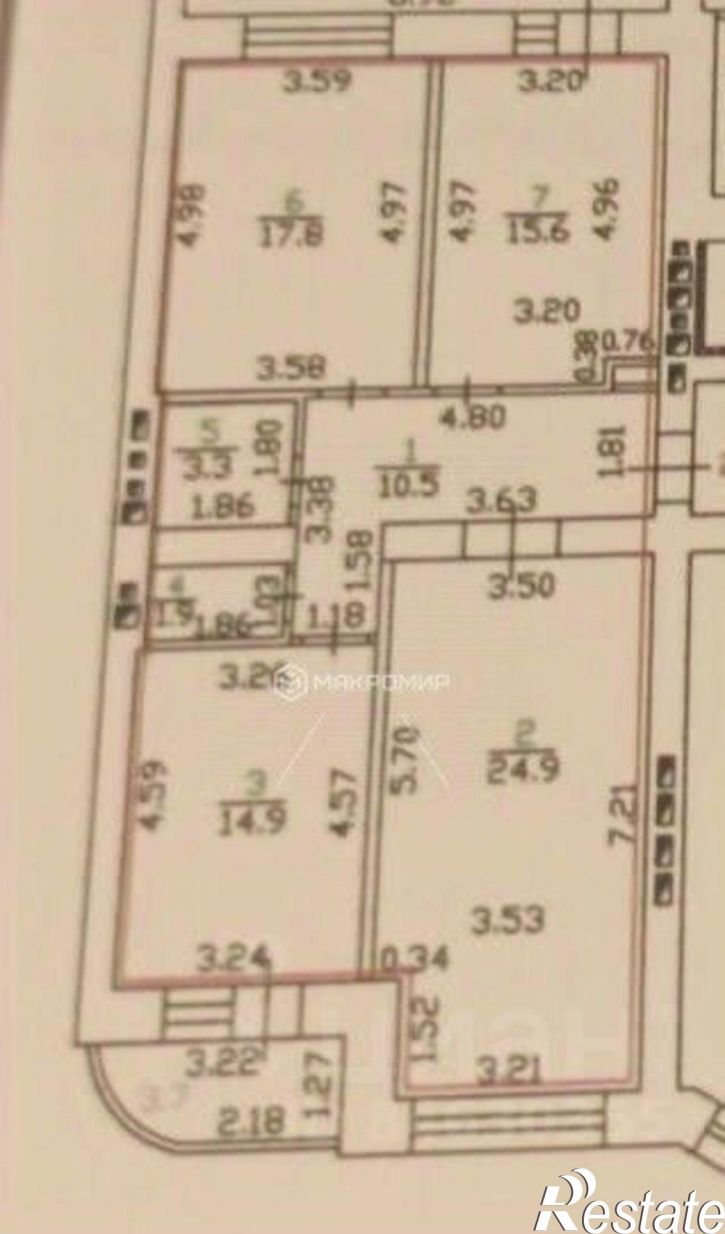 3-комн квартира улица Лескова, 3,  д. 3