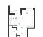 1-комн, 33 кв м, этаж 16/18 Московское шоссе, 160 1