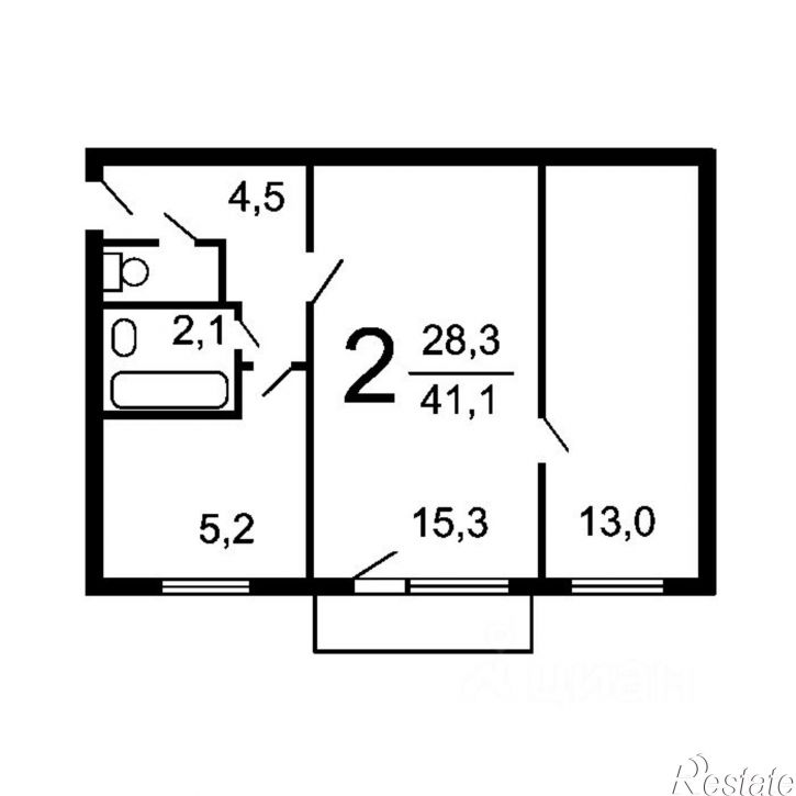 2-комн квартира ул Московская, 66,  д. 66