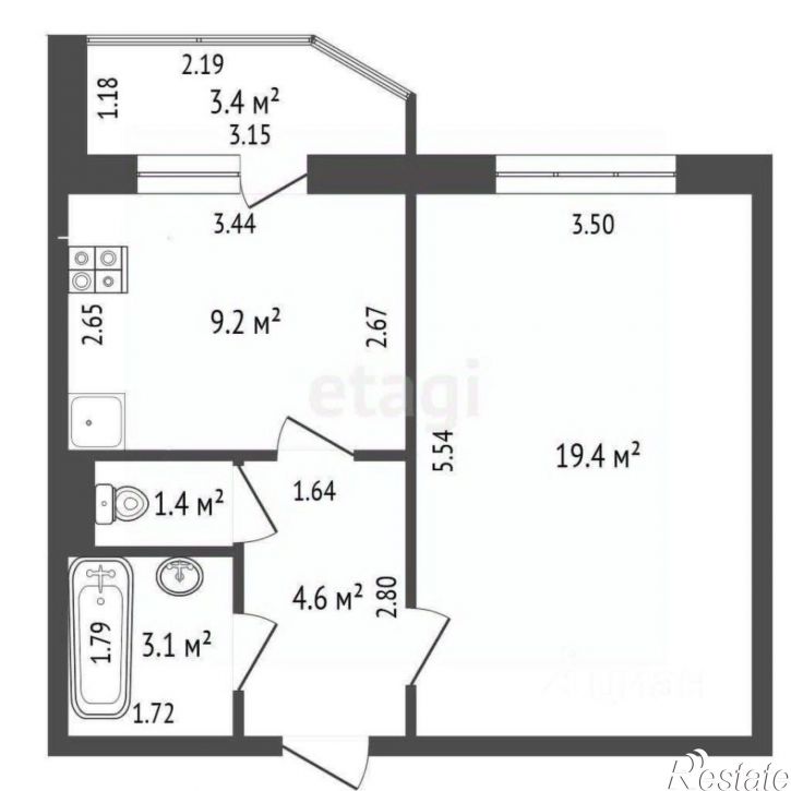 1-комн квартира улица 5-й Орловской Стрелковой Дивизии, 12,  д. 12
