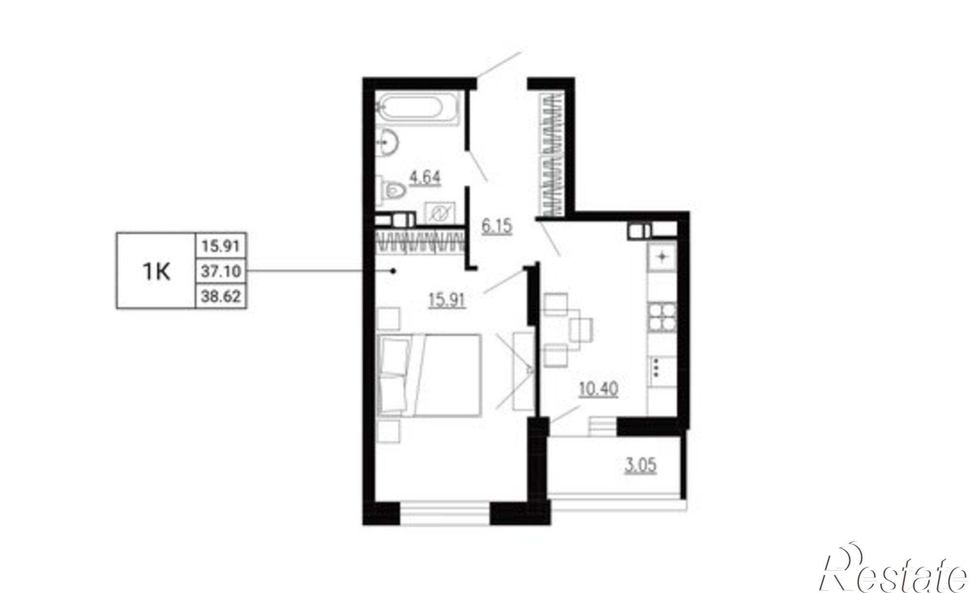 Купить квартиру за 5 802 930 рублей на улица Ломоносова, 8