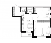 2-комн, 63 кв м, этаж 19/24 ул Ломоносова, 8