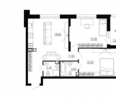 2-комн, 71 кв м, этаж 19/24 ул Ломоносова, 8