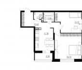 2-комн, 63 кв м, этаж 20/24 ул Ломоносова, 8