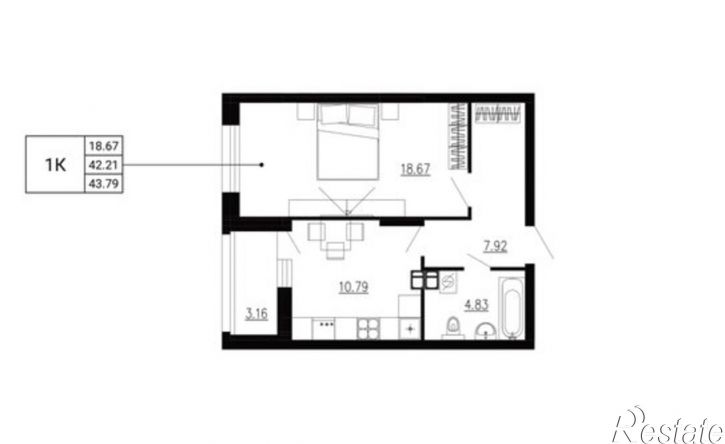 1-комн квартира в новом доме ул Ломоносова, 8,  д. 8