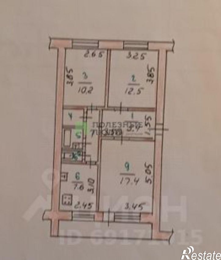3-комн квартира ул Полесская, 8,  д. 8