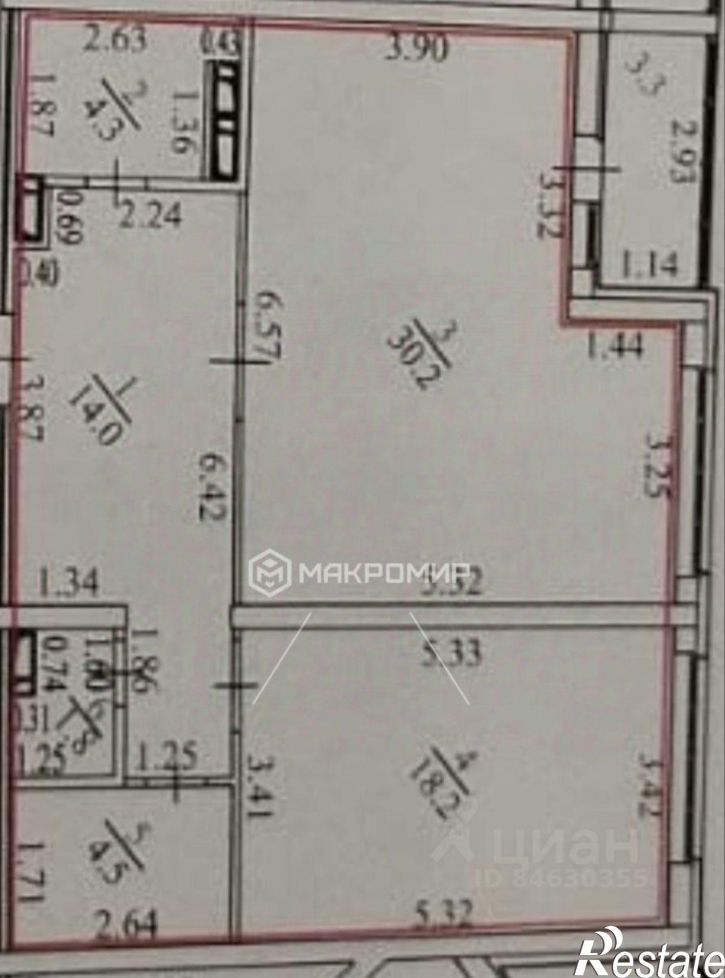 2-комн квартира ул Михалицына, 1,  д. 1