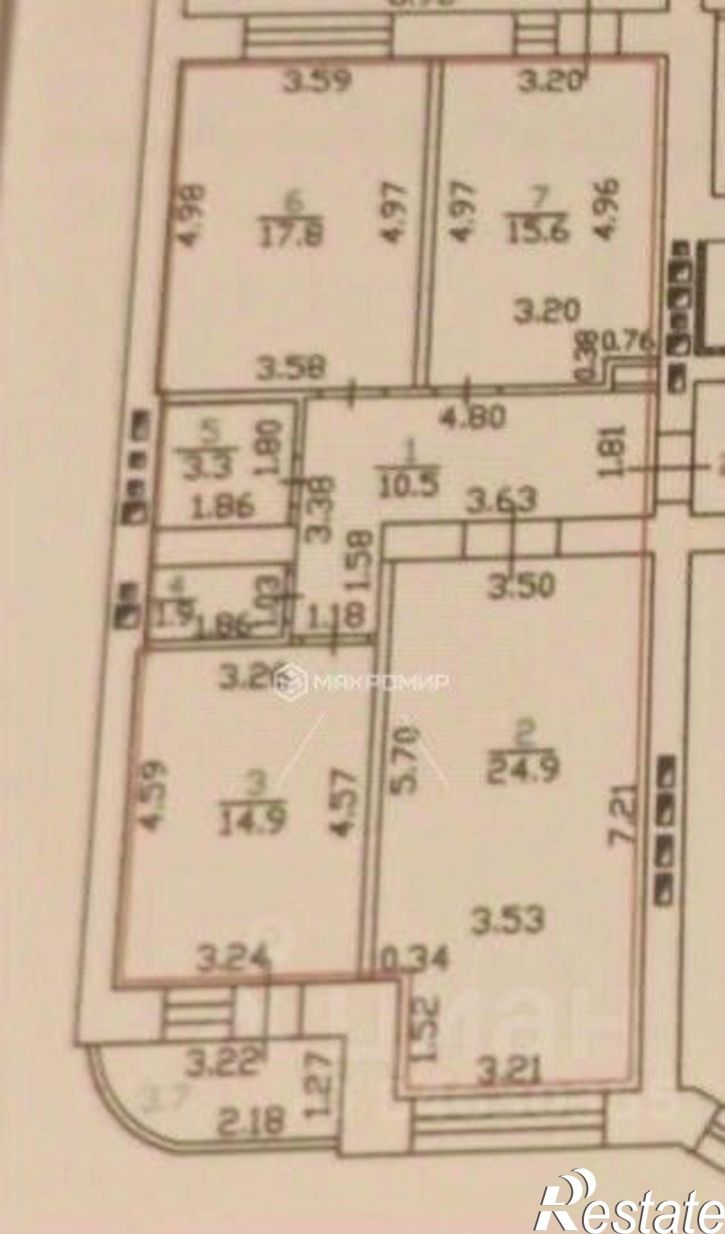 3-комн квартира ул Лескова, 3,  д. 3