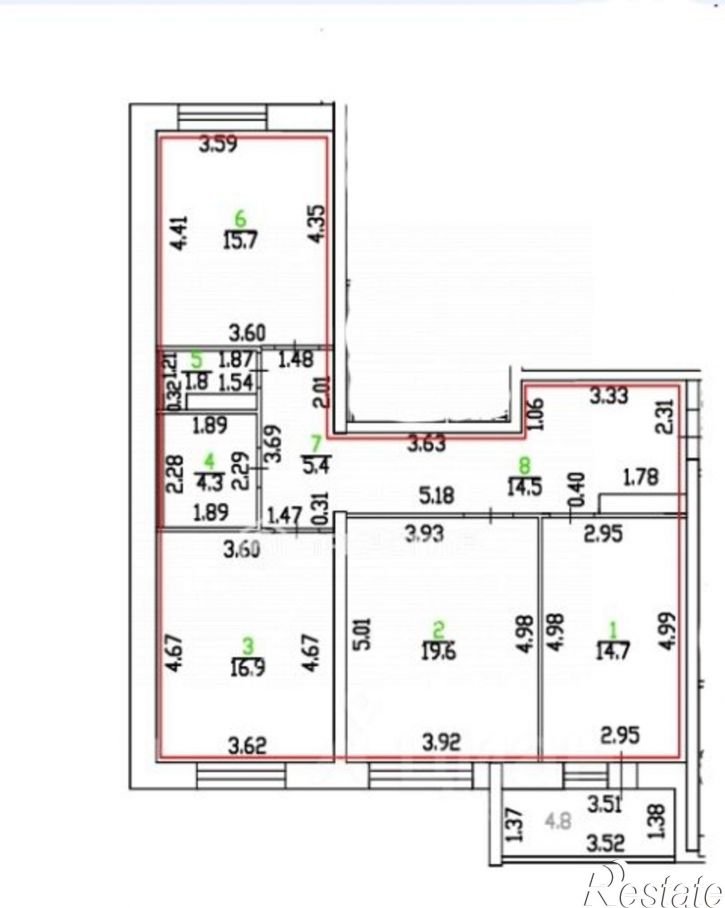 3-комн квартира ул Андрианова, 37,  д. 37