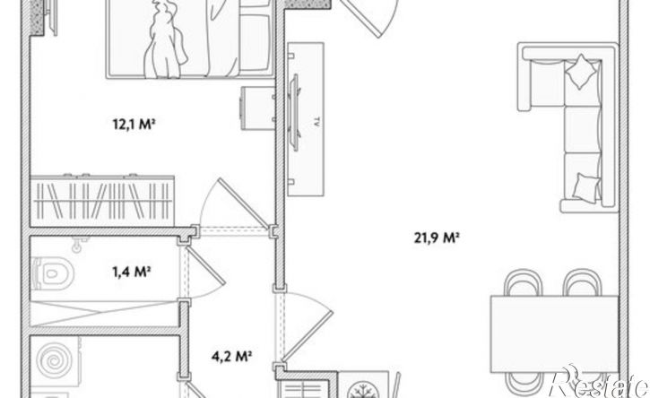 1-комн квартира ул Раздольная, 29,  д. 29