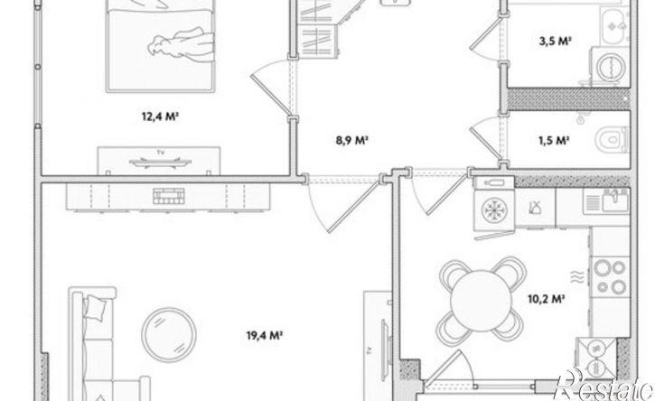 2-комн квартира ул Раздольная, 29,  д. 29