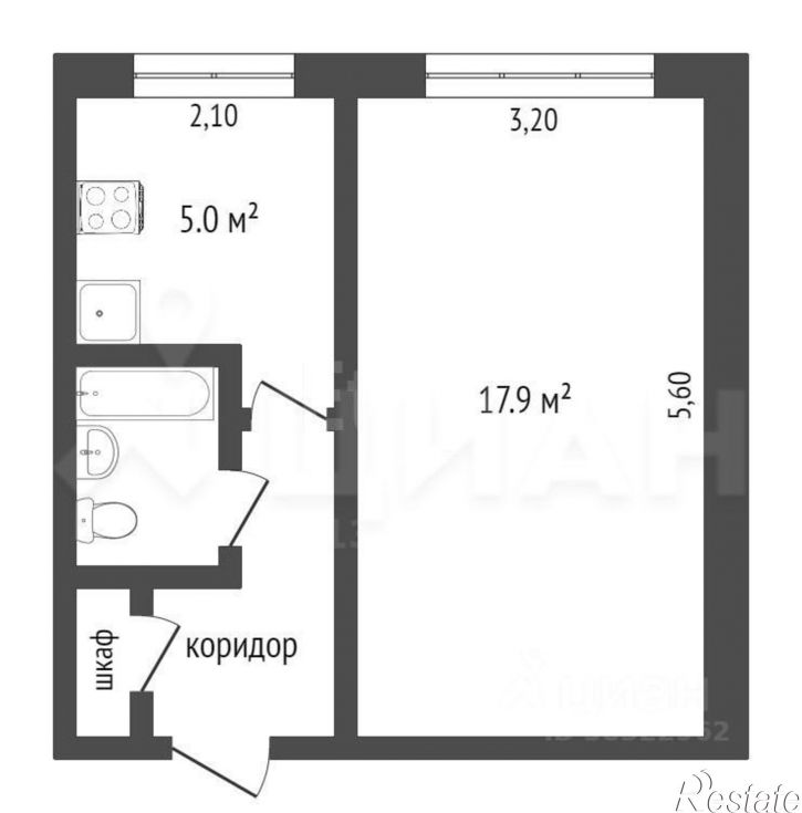 1-комн квартира улица Салтыкова-Щедрина, 19/21,  д. 19/21