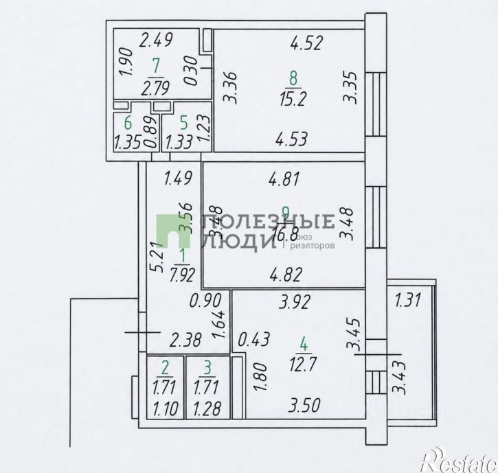 2-комн квартира ул Андрианова, 39,  д. 39