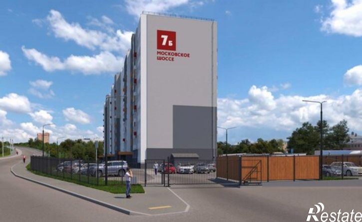 2-комн квартира в новом доме Московское шоссе, 7б,  д. 7б