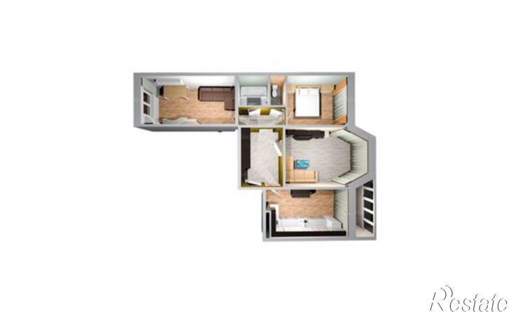 3-комн квартира б-р Молодежи, 14,  д. 14