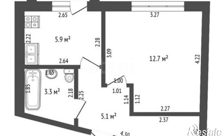 1-комн квартира ул Ливенская, 30г,  д. 30г