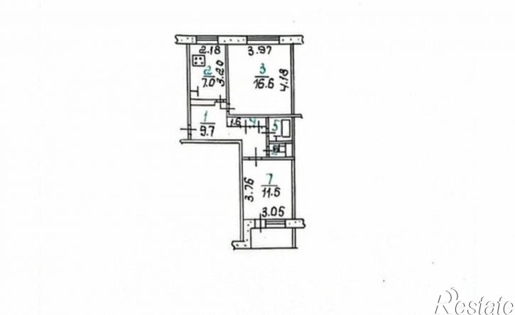 2-комн квартира ул 6-й Орловской Дивизии, 25,  д. 25