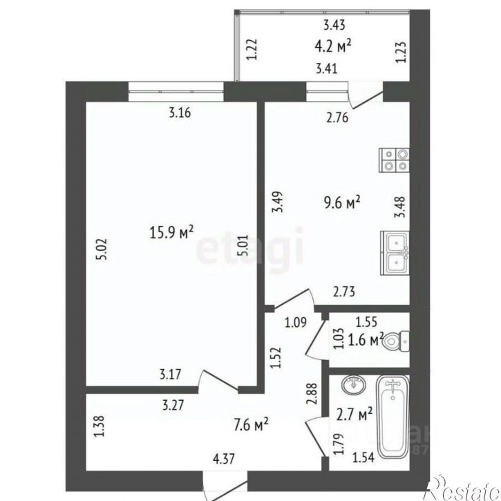 1-комн квартира ул Кукушкина, 11,  д. 11