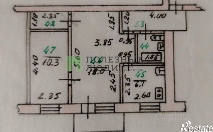 2-комн квартира ул Пионерская, 6,  д. 6