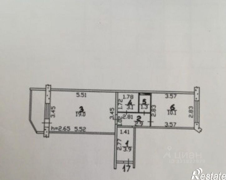 1-комн квартира ул Картукова, 2,  д. 2