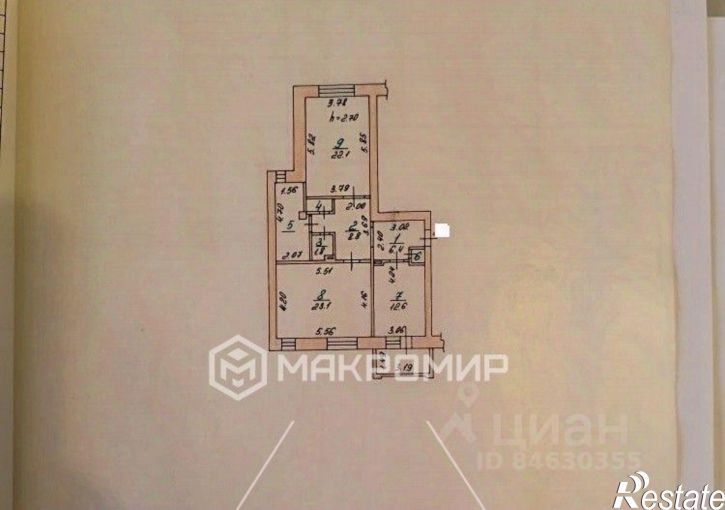 2-комн квартира Цветочный пр-д, 4а,  д. 4а