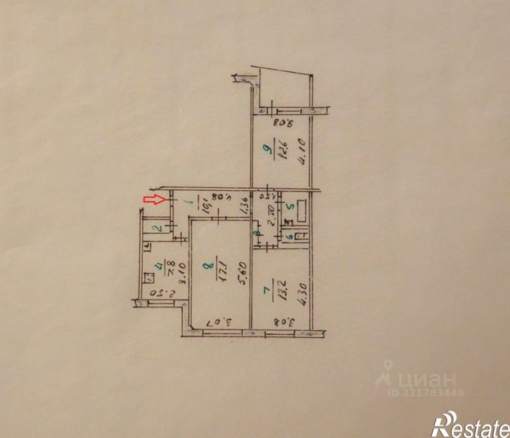 3-комн квартира ул Космонавтов, 5,  д. 5