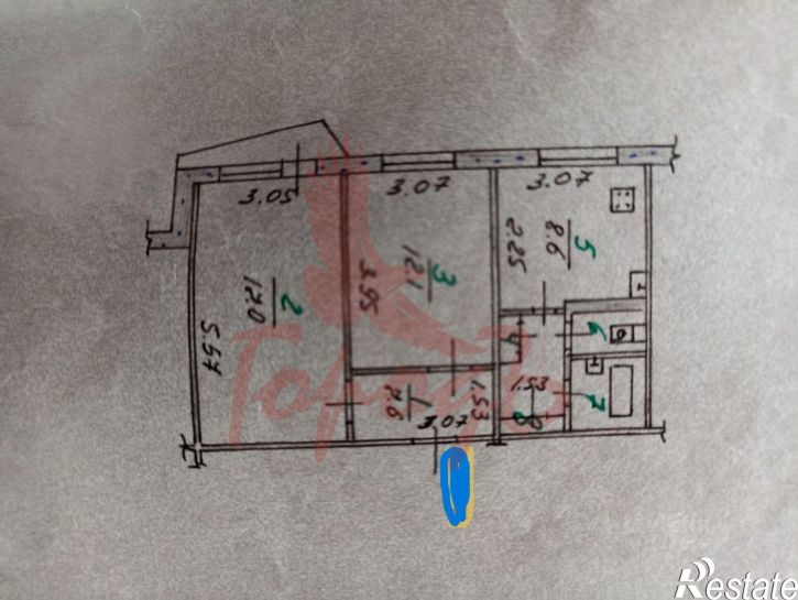 2-комн квартира ул Кузнецова, 2,  д. 2