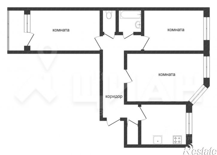 3-комн квартира ул Кромская, 11,  д. 11