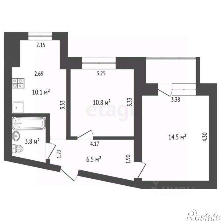 2-комн квартира ул Ливенская, 30б,  д. 30б