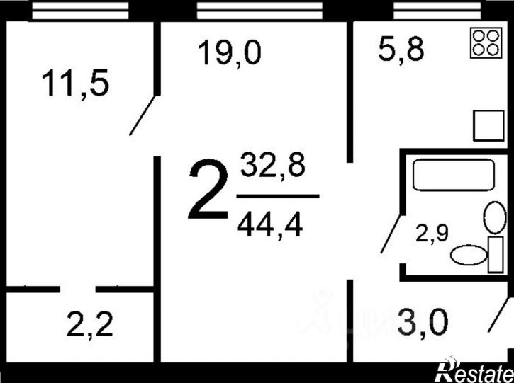 2-комн квартира ул Комсомольская, 354,  д. 354