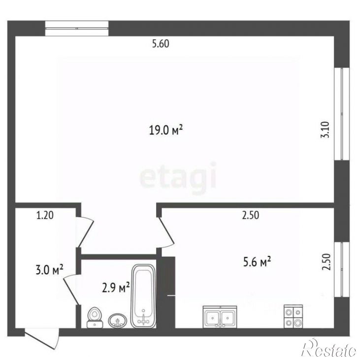 1-комн квартира Старо-Московское шоссе, 5,  д. 5