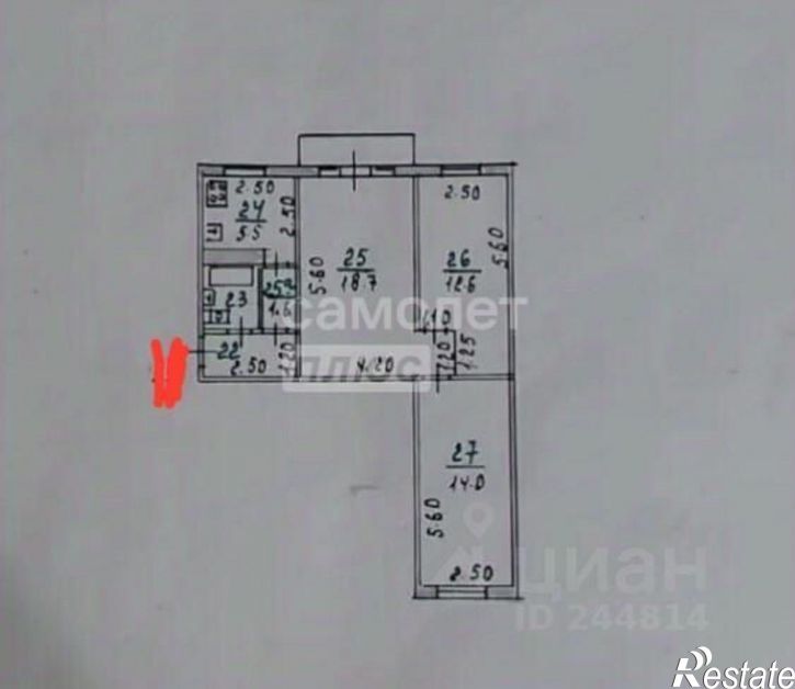 3-комн квартира ул Игнатова, 35,  д. 35