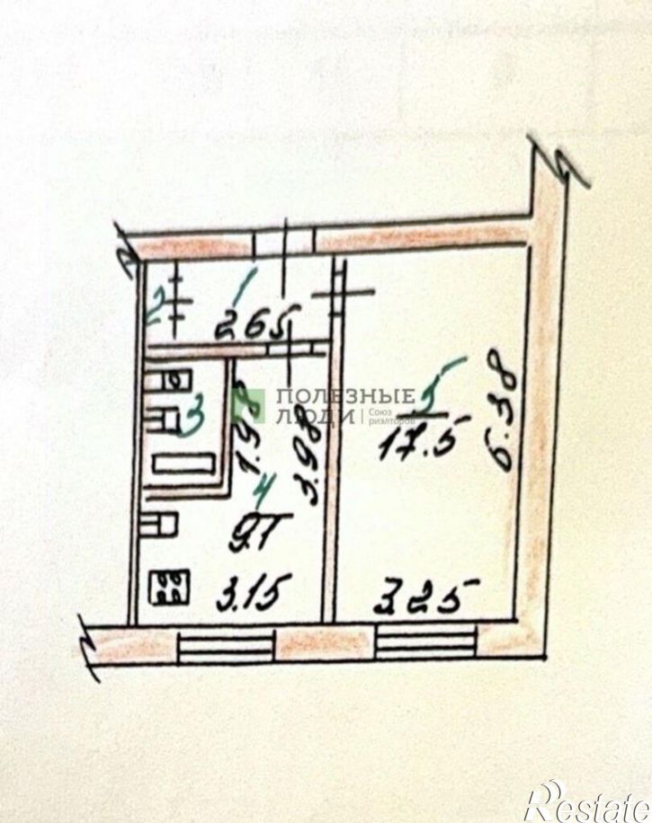 1-комн квартира Бетонный пер, 9,  д. 9