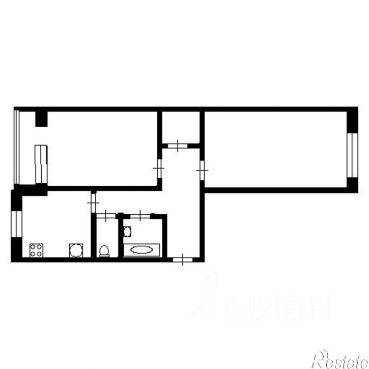 2-комн квартира ул Цветаева, 36,  д. 36