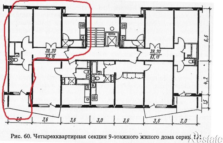 3-комн квартира Ягодный пер, 6,  д. 6