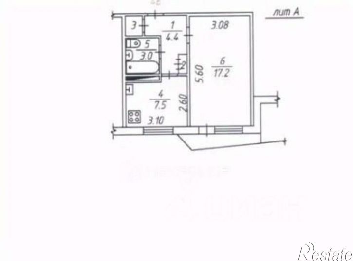1-комн квартира ул Приборостроительная, 19,  д. 19