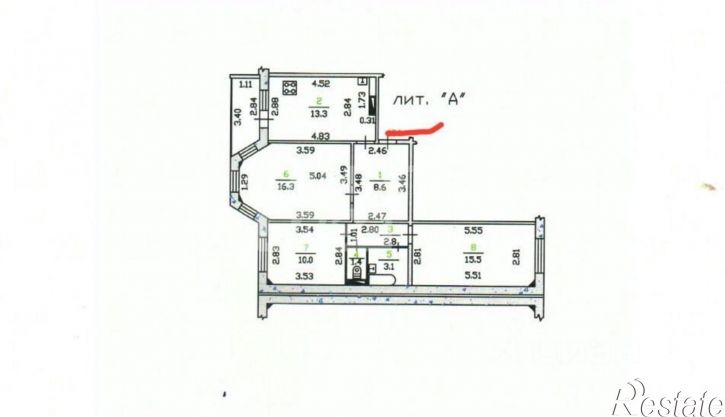 3-комн квартира ул Орелстроевская, 3а,  д. 3а