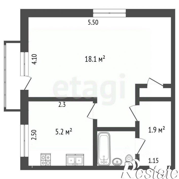 1-комн квартира улица Салтыкова-Щедрина, 19/21,  д. 19/21